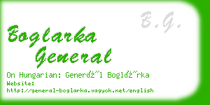 boglarka general business card